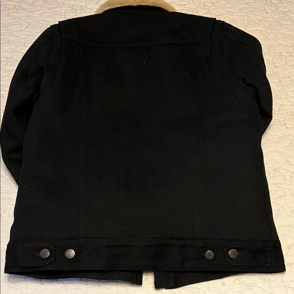 Freenote black denim Jacket with shearling Collar and interior - Picture 7 of 7